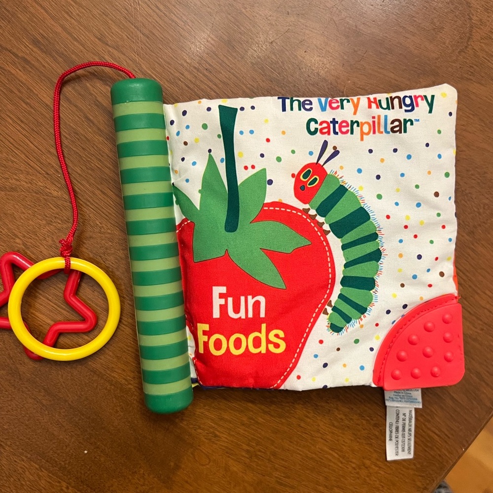 World of Eric Carle, The Very Hungry Caterpillar Fun Foods Soft Book Teether